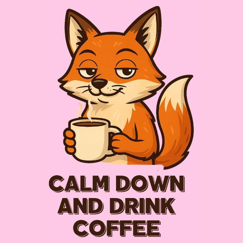 Café Fox Chill Mode Espresso Design Animaux