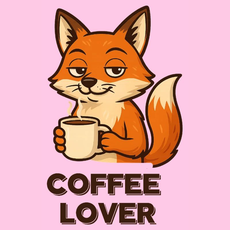 Coffee-loving fox
