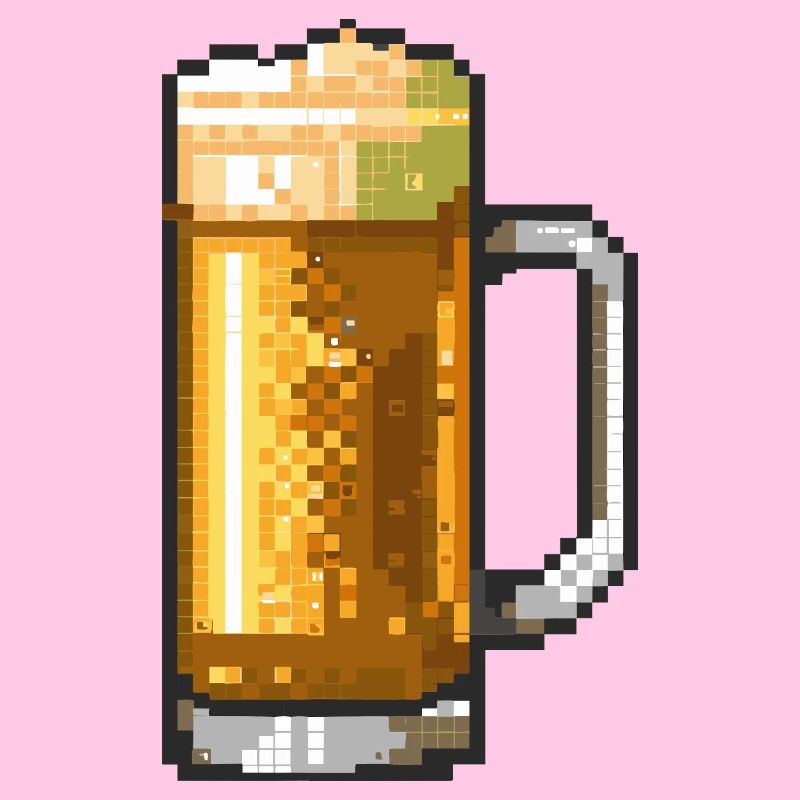 Bierkrug Pixelkunst