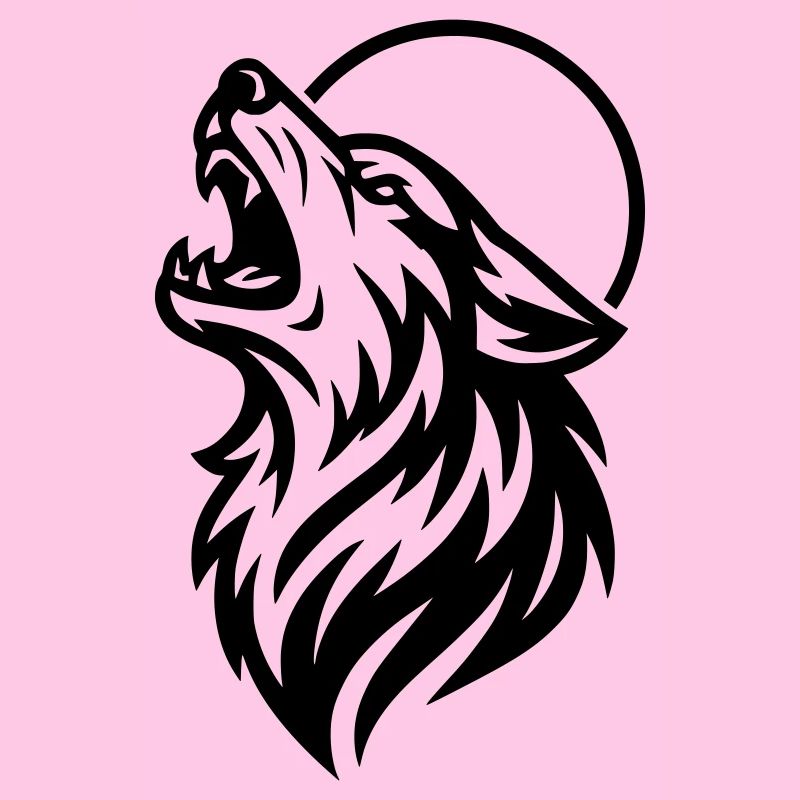 Heulender Wolf