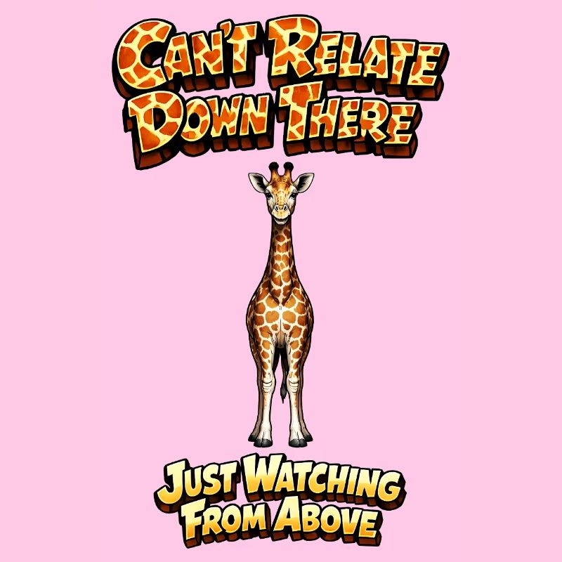 Giraffe über Meme Tee