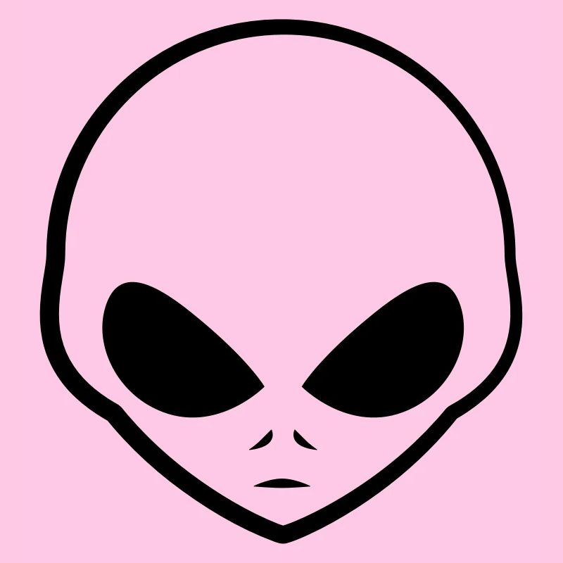 Kopf Logo Alien cool gris