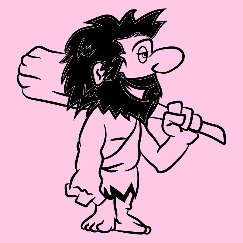 Steinzeitmensch witzig comic