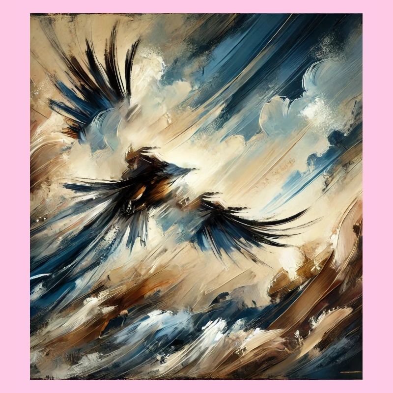 Abstract Eagle Flying