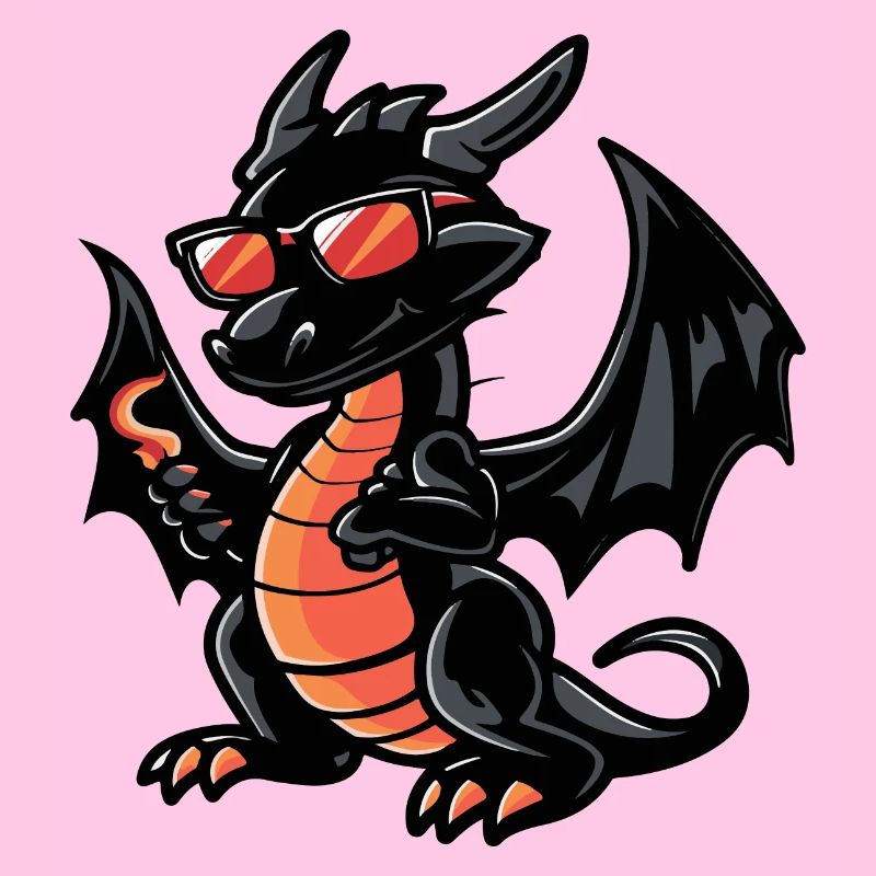 Drache Comic Cool