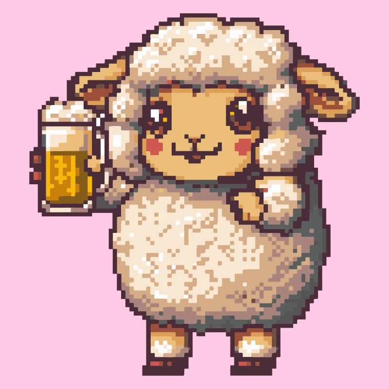 Bière de mouton Pixel