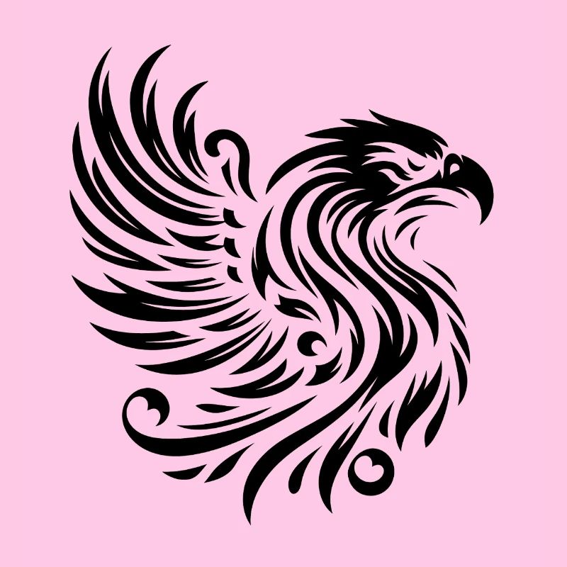 Eagle Dominating Black Line