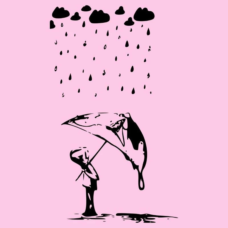 junge im regen