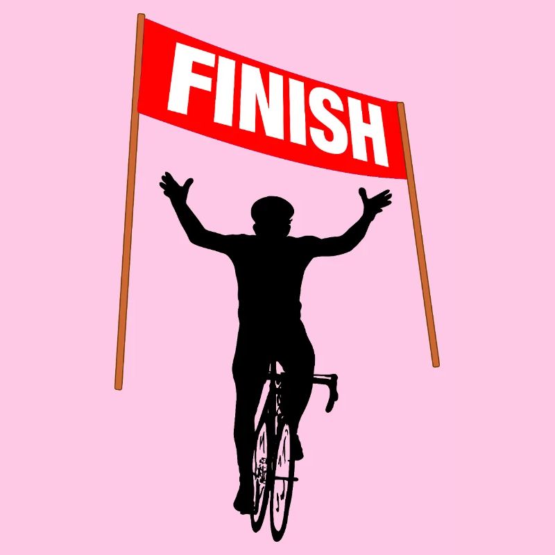 Arrivée en championnat de cyclisme