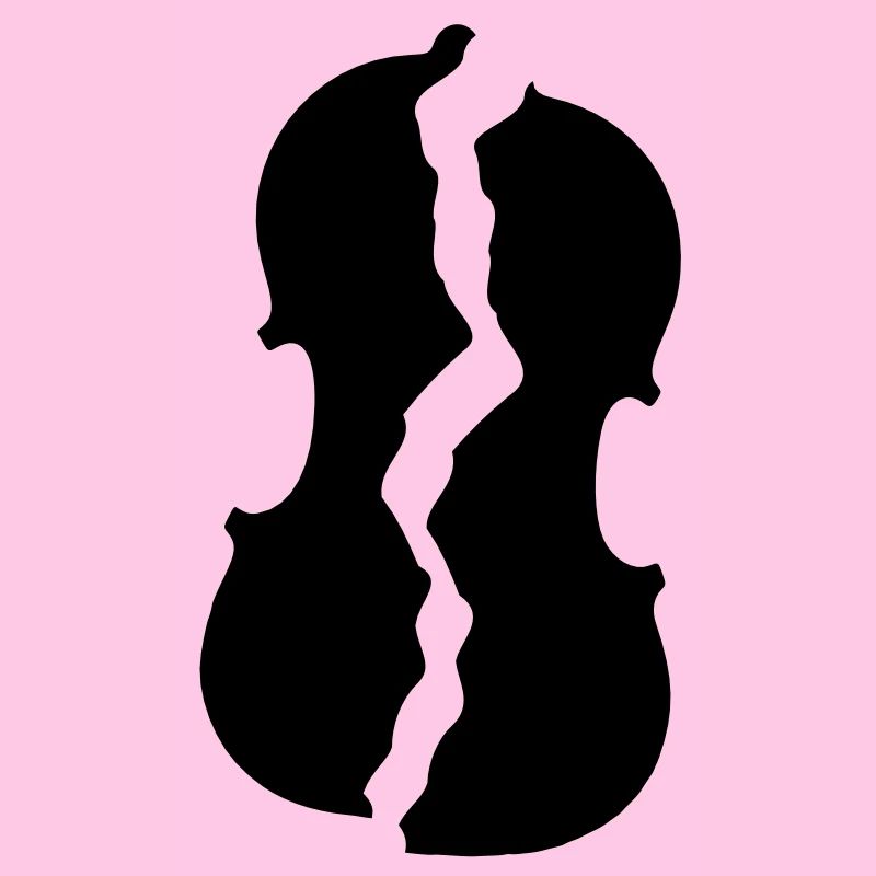 Broken violin