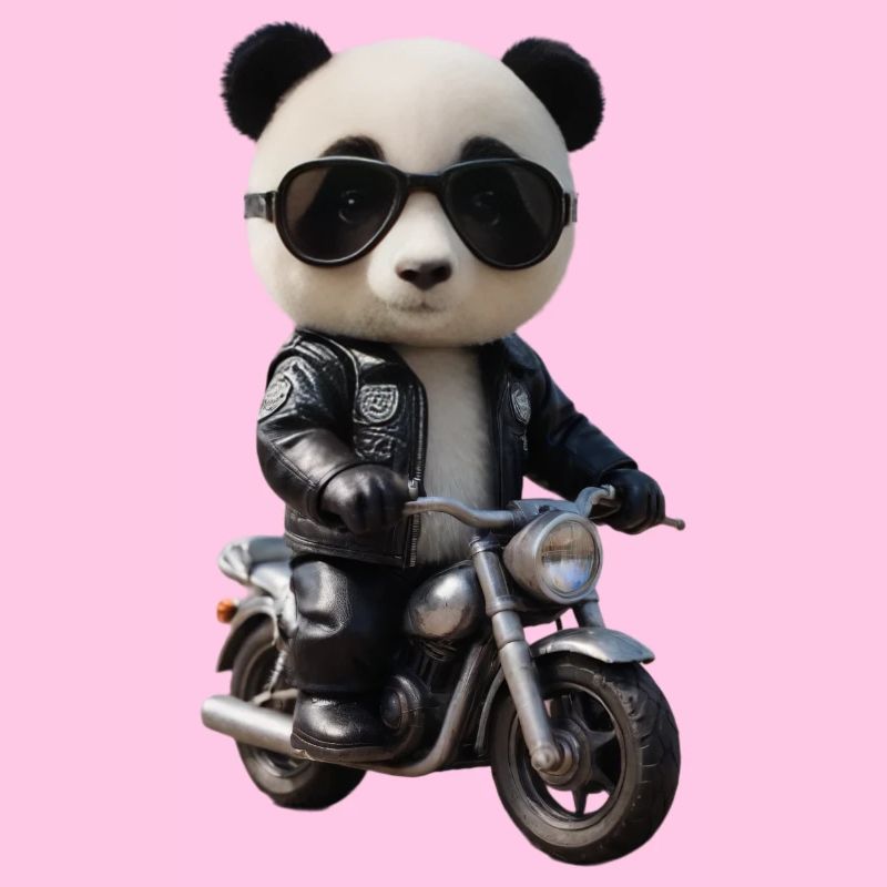 Biker Panda