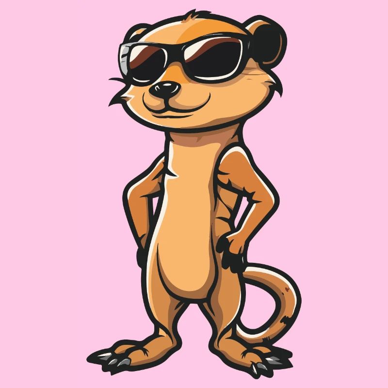 Suricate Bande Dessinée Cool