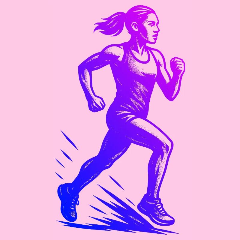 Modernes Running Artwork