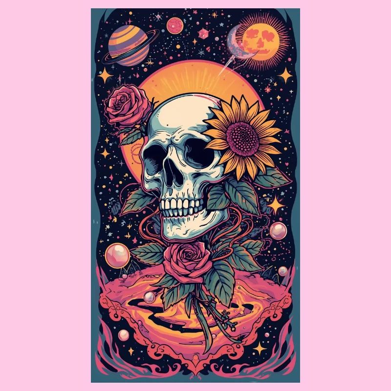Crâne et Fleur de l’Espace