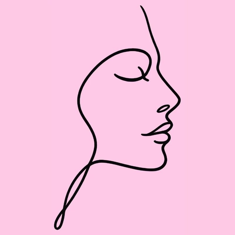 Line Face Silhouette