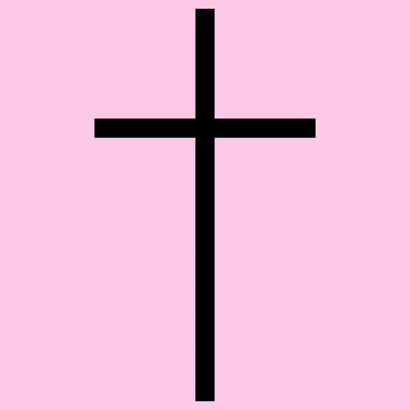 Schmales Kreuz schwarz