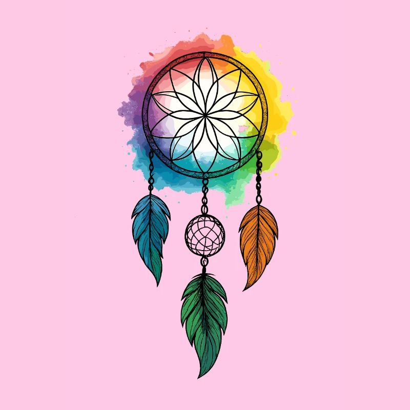 Catching dreams, colors flowing