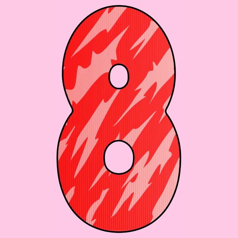 8 Red Pattern