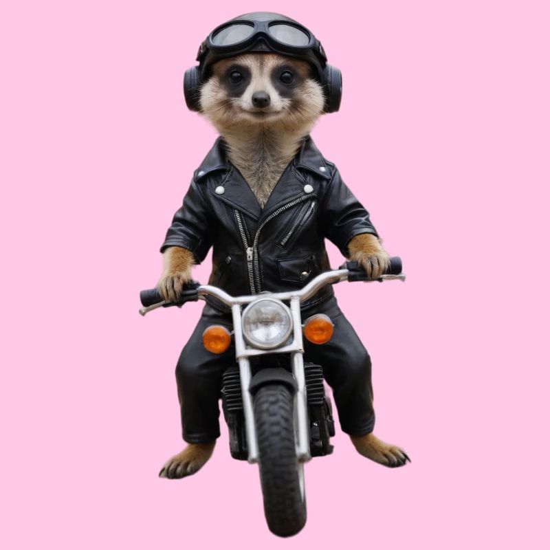 Biker Erdmännchen
