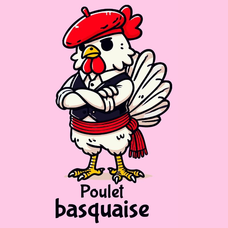 Poulet Basquaise - Dunkler Text