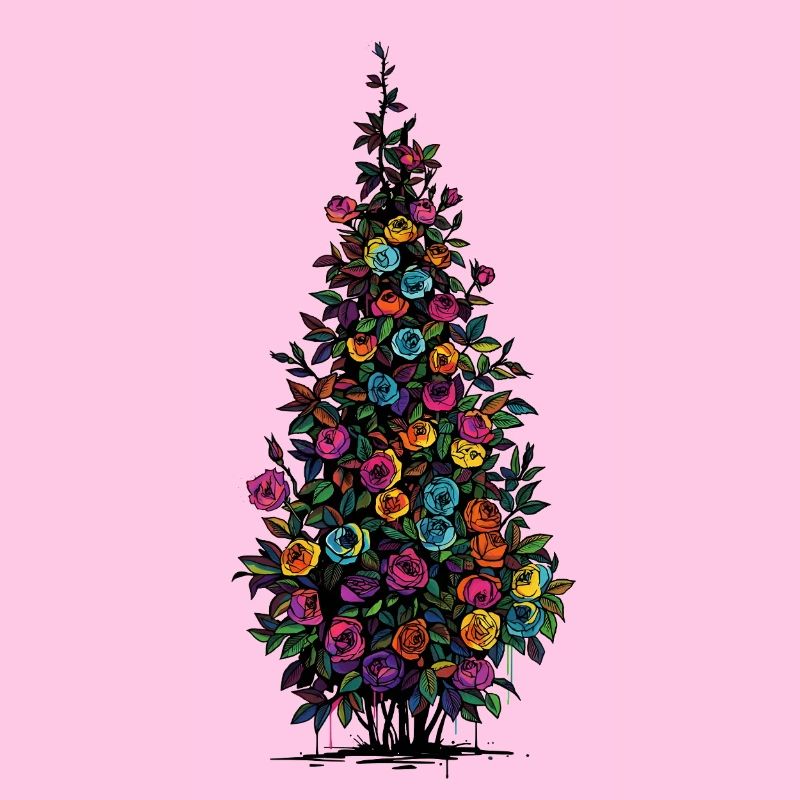 Blütenpyramide Regenbogenfarben