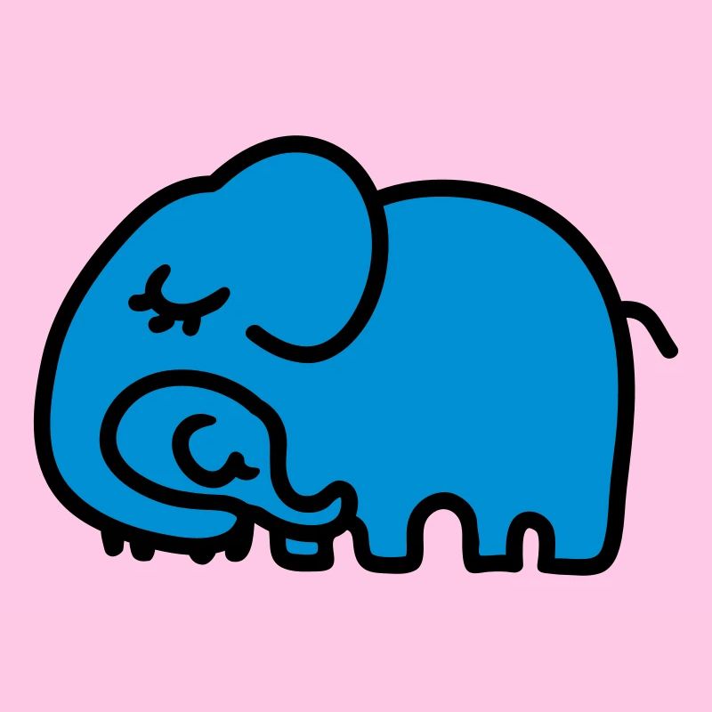 Mutter - Kind Elefant
