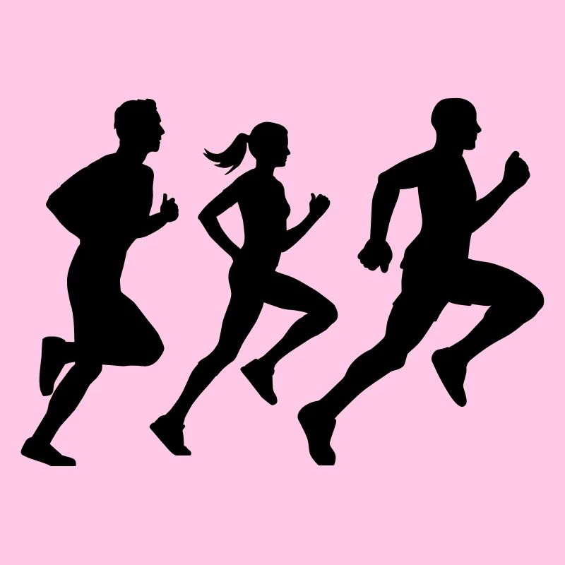 runner group Läufer Gruppe Team