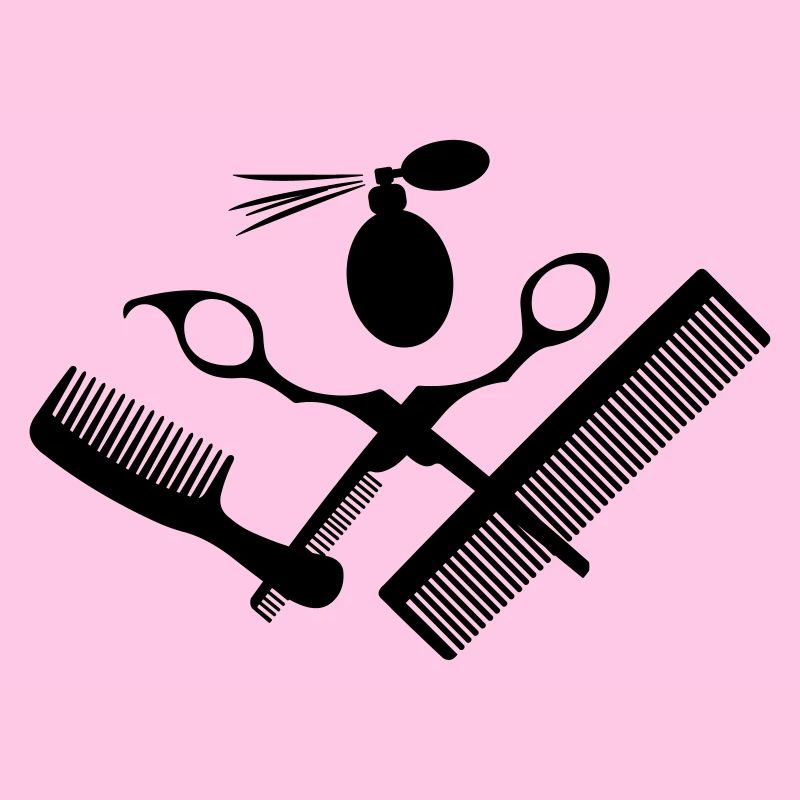 Pour salon de coiffure avec ciseaux