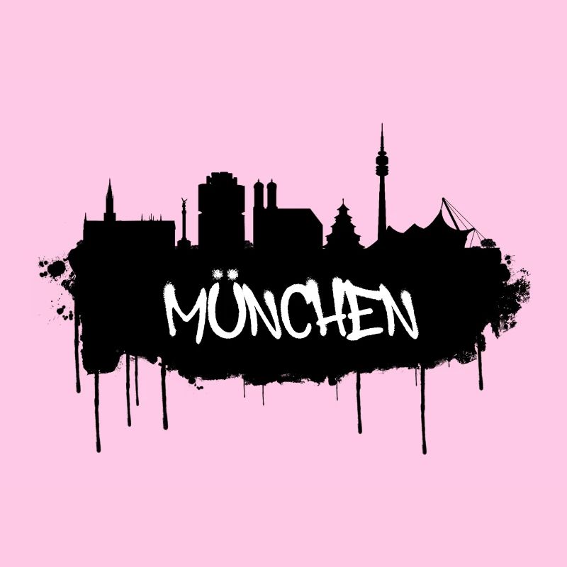 München Graffiti Skyline