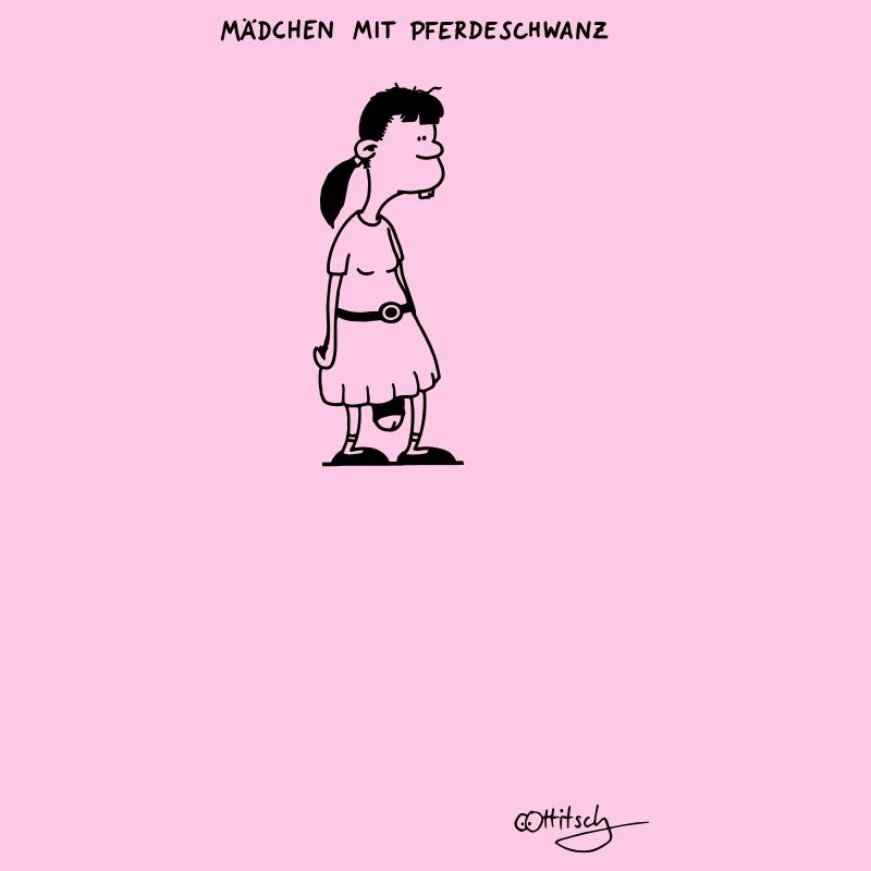 Mädchen mit Pferdeschwanz