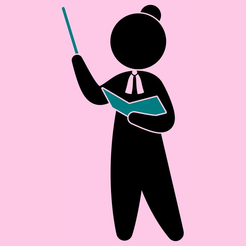 Ein Lehrer oder Professor schult sein Publikum