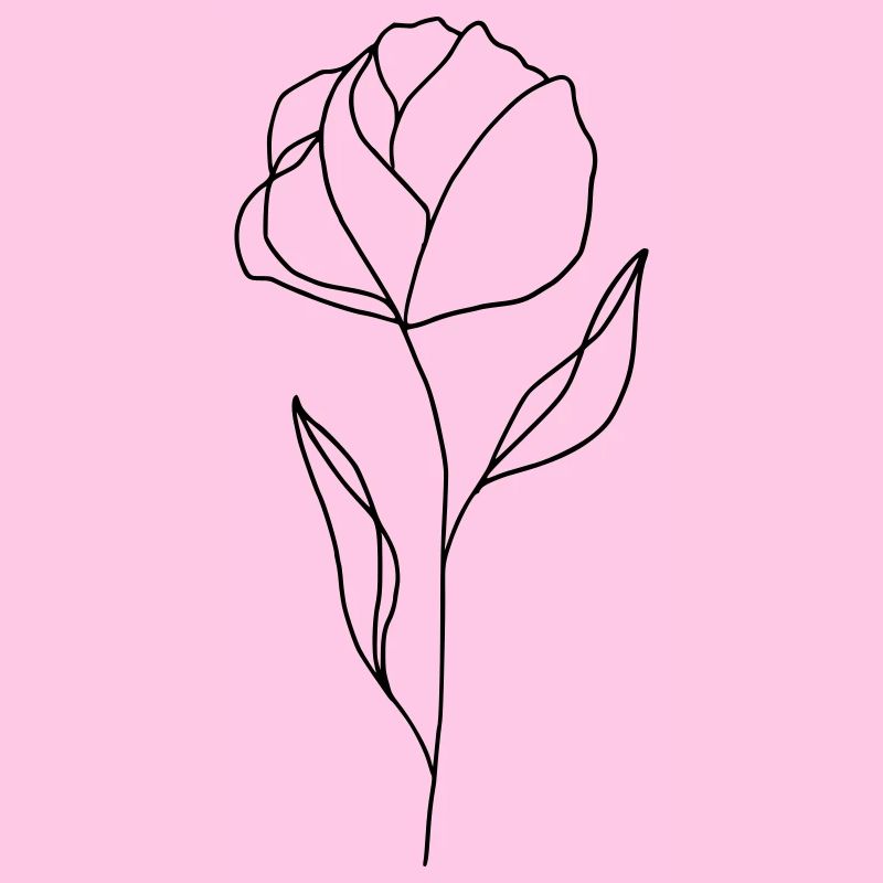 Blume gezeichnet