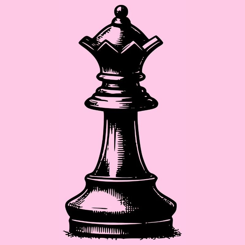 Schachspiel Schachfigur schwarze Dame