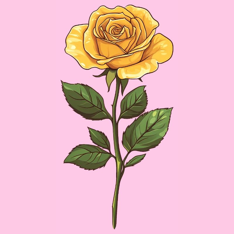 Gelbe Rose Blume