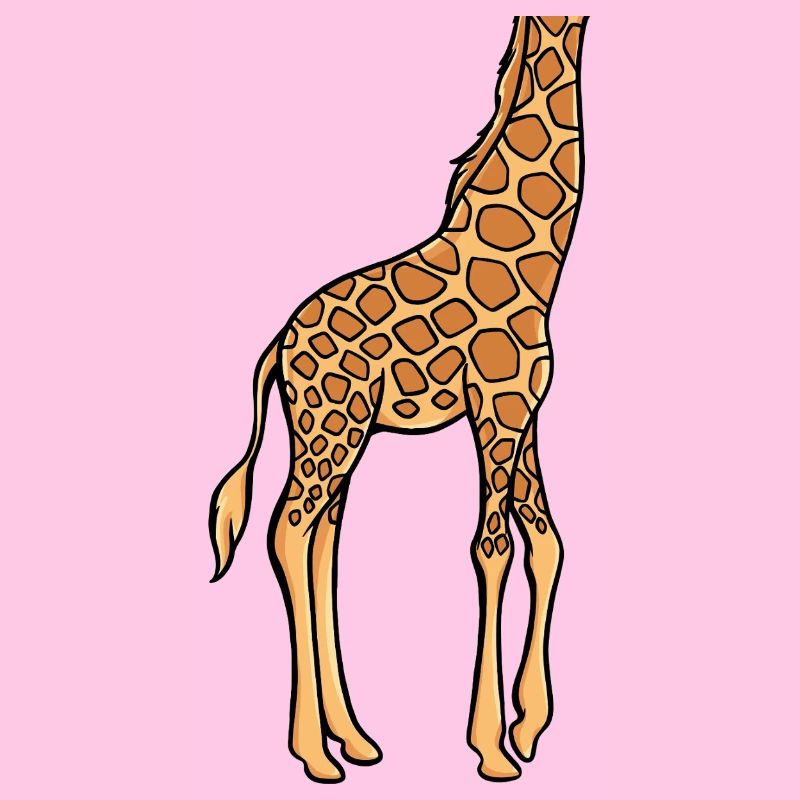 Funny costume giraffe without head