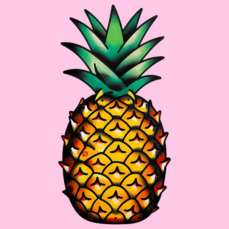 Klassische Tattoo-Ananas