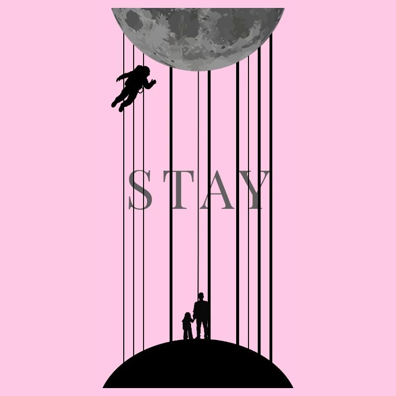 Weltall Interstellar mit Morse Code Stay