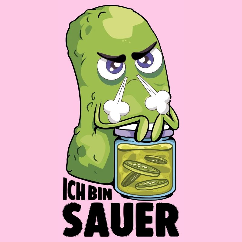 Ich bin sauer Gurke frustriert Statement