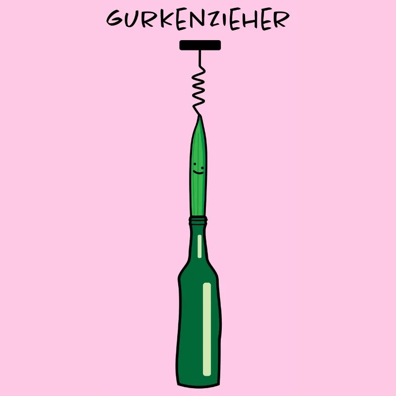 Gurke mit Korkenzieher (a)