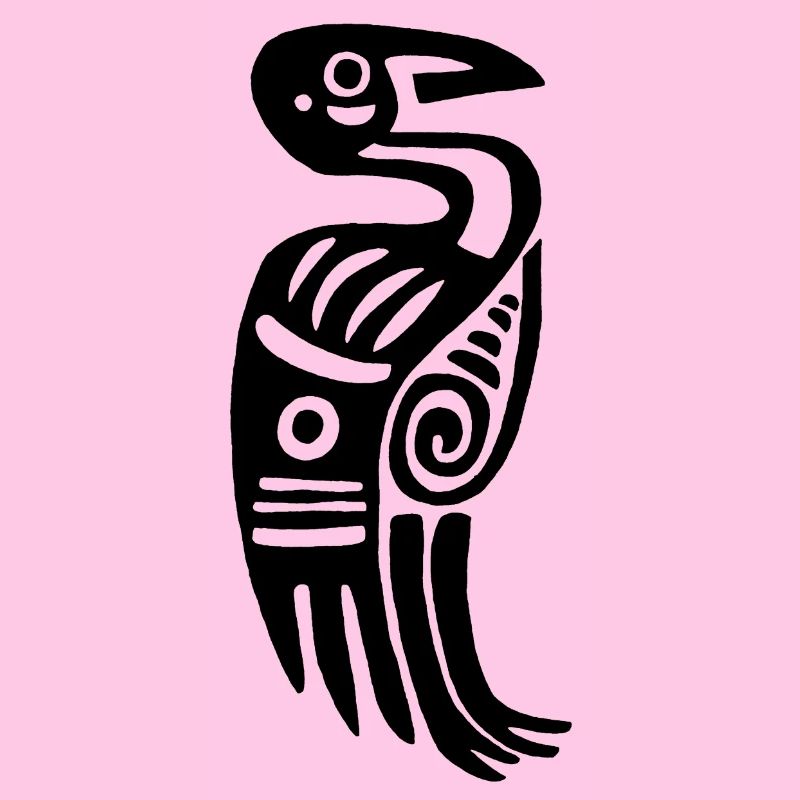 Schwarzer Stammesvogel
