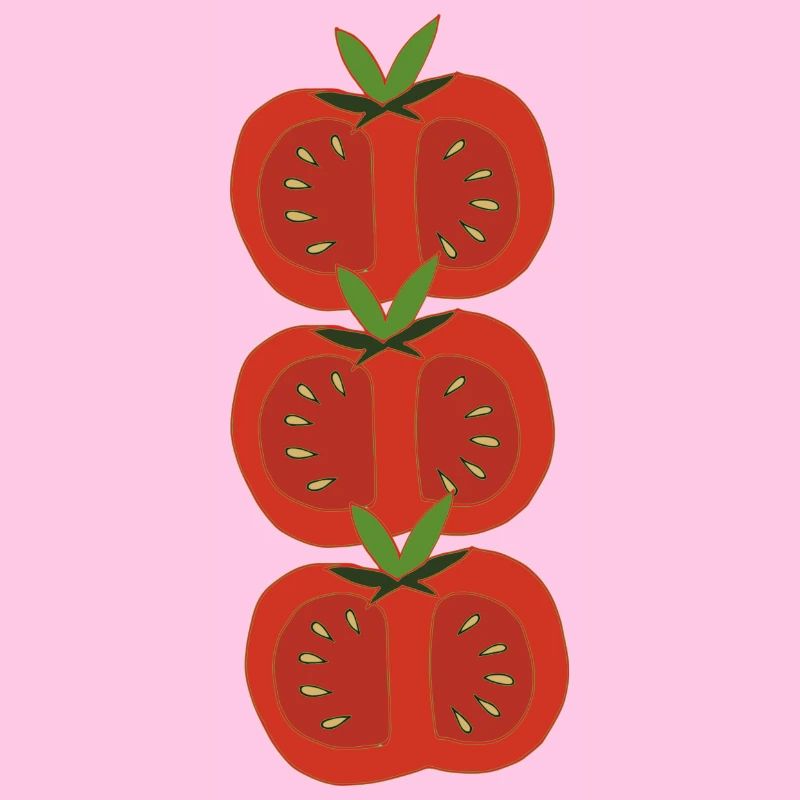 Tomatoes 3-fold red