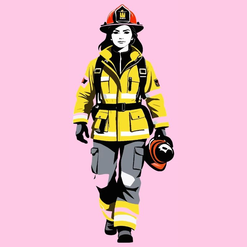 Firefighter - Profession Design Sticker