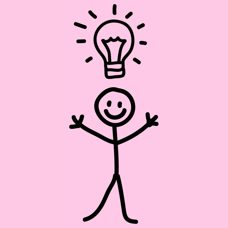 Männchen Idee - line