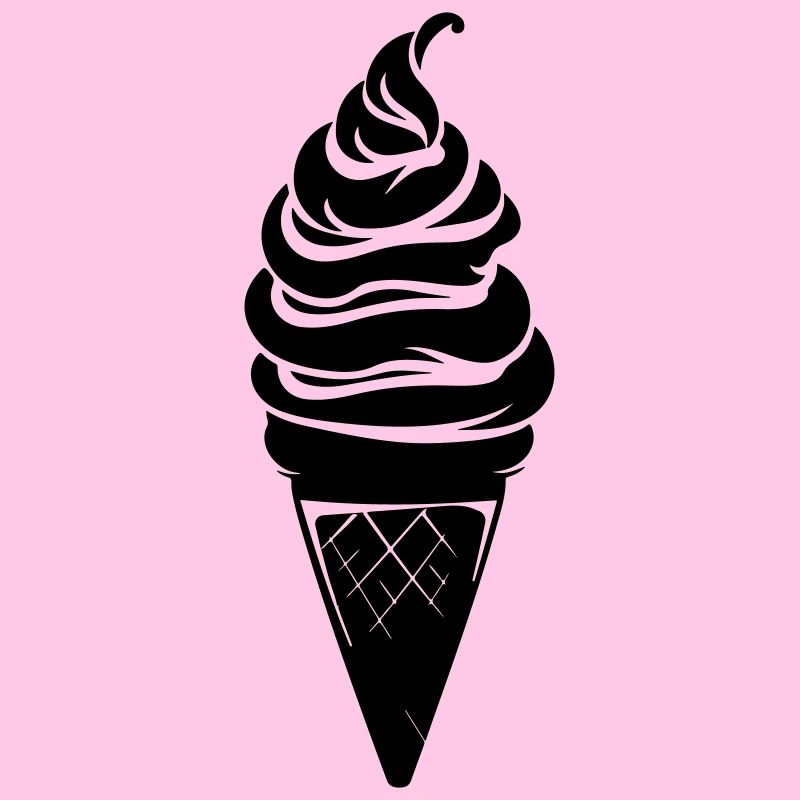 Eiswaffel Silhouette