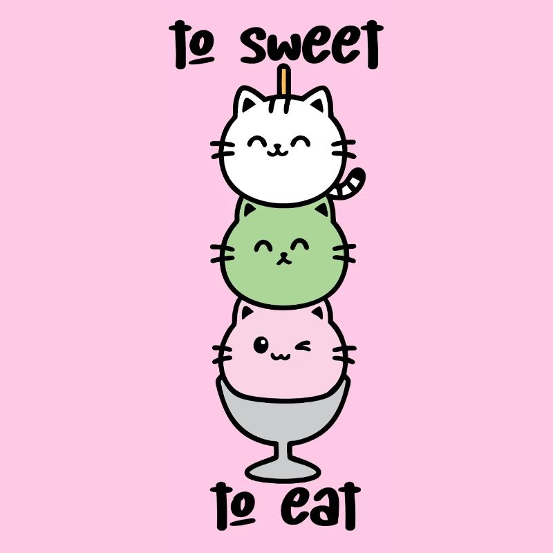 Katzen-Turm Eiscreme Stack