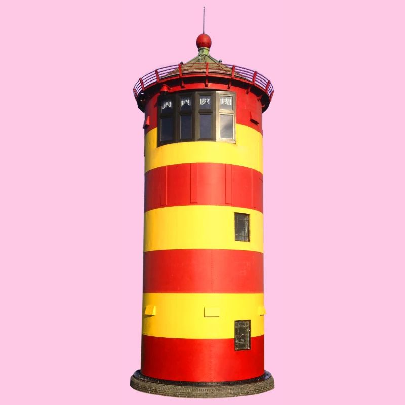 Pilsumer Leuchtturm freigestellt