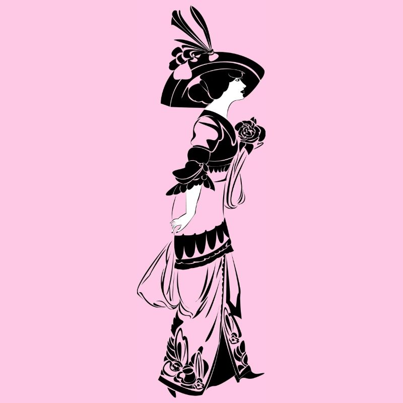 Victorian Elegance with floral pattern