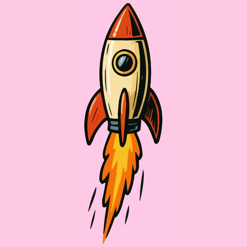 Illustration de fusée Fire Flight