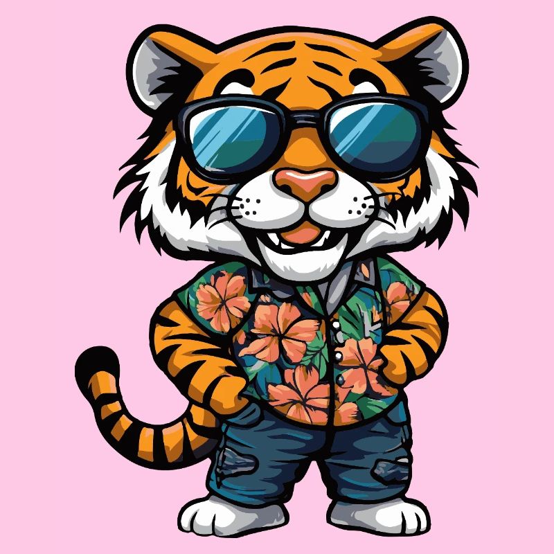 Tiger Comic Cool Été