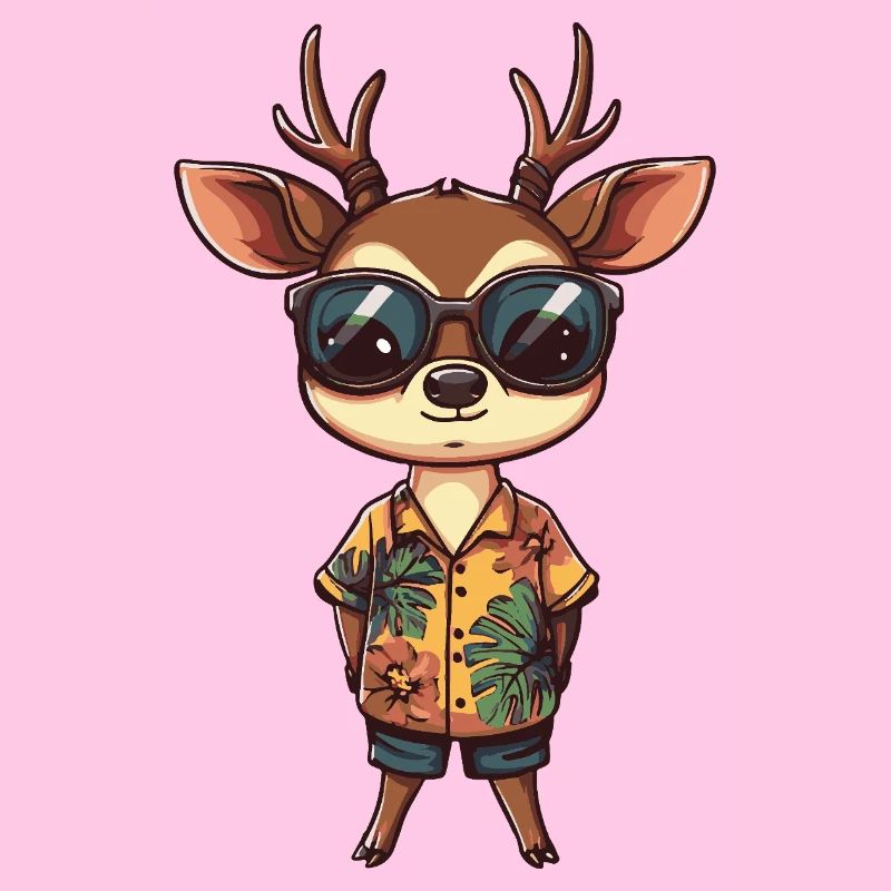 Hirsch Comic Cool Sommer
